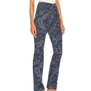 WeWoreWhat The Icon Jean Paisley Print High Waist Blue Size 30 WWDB64-1